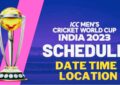 cricket world cup 2023 schedule