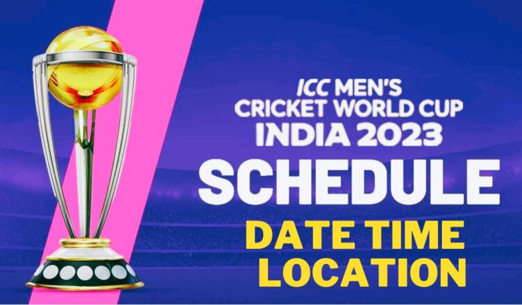 cricket world cup 2023 schedule